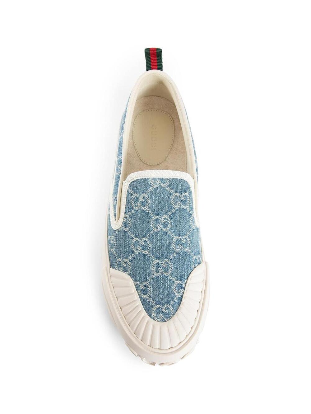 Gucci GG Web Denim Slip on Sneakers (PLEASE REQUEST YOUR SIZE BEFORE PURCHASING) - Picture 3 of 3